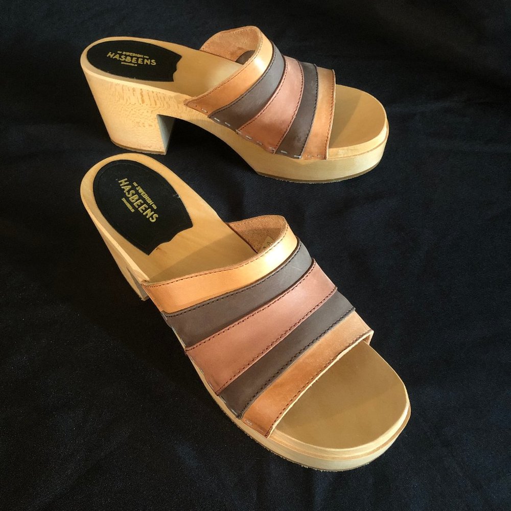 NWOB Swedish Hasbeens Anki Sandal Sz 39 - Picture 3 of 13